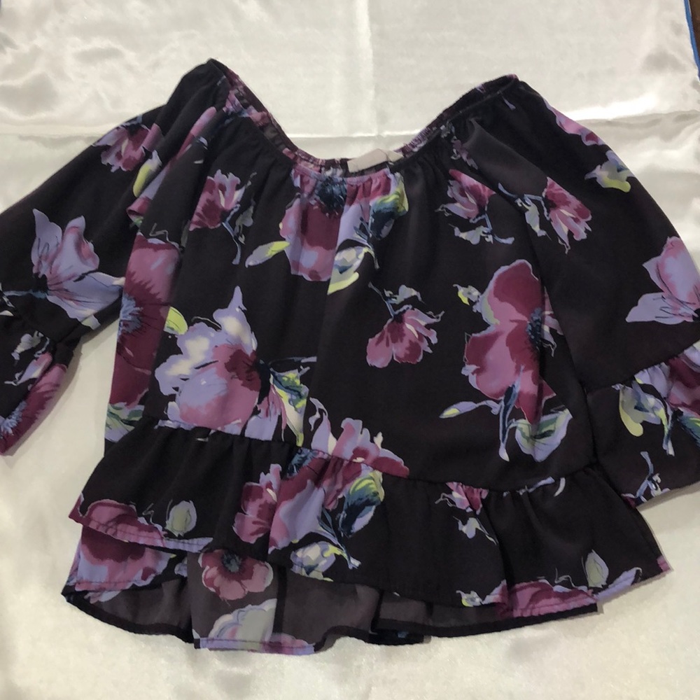 Peach Love off the shoulder top